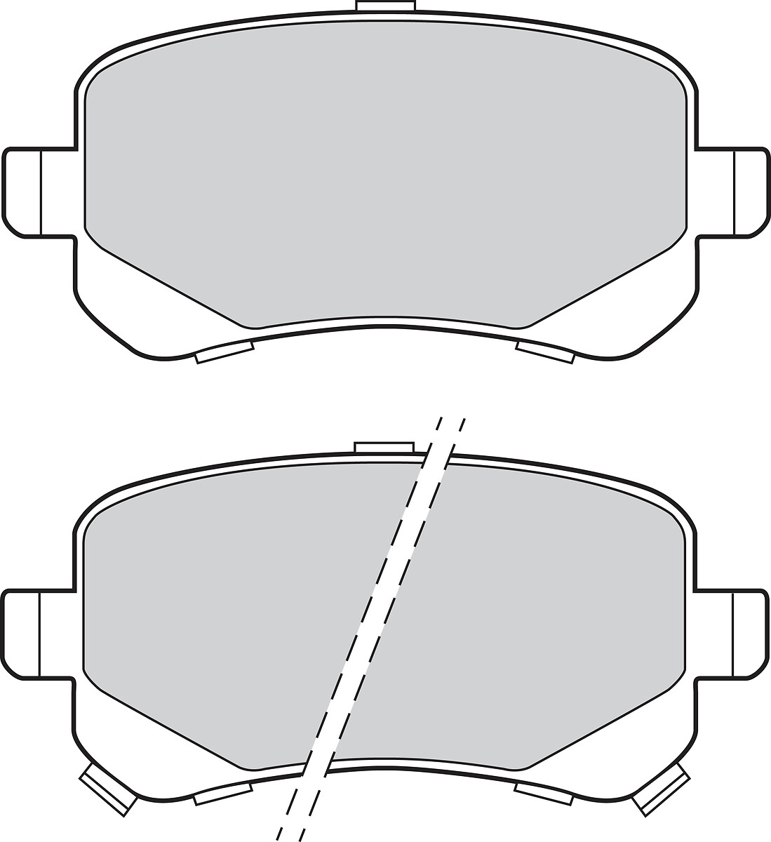 Jeu de 4 plaquettes de frein VALEO ref. 302793